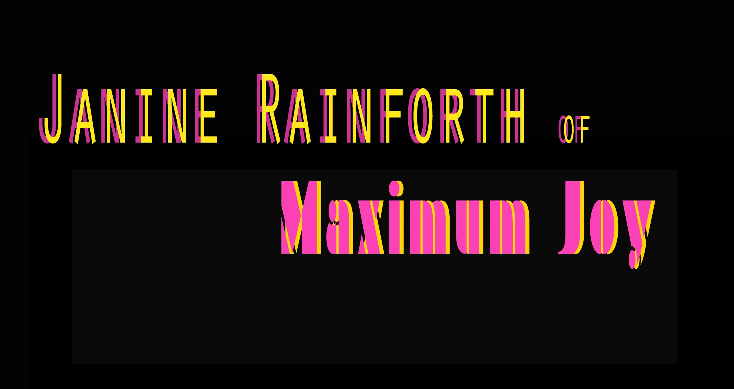 janine rainforth & maximum joy 24.1.24 ixxx